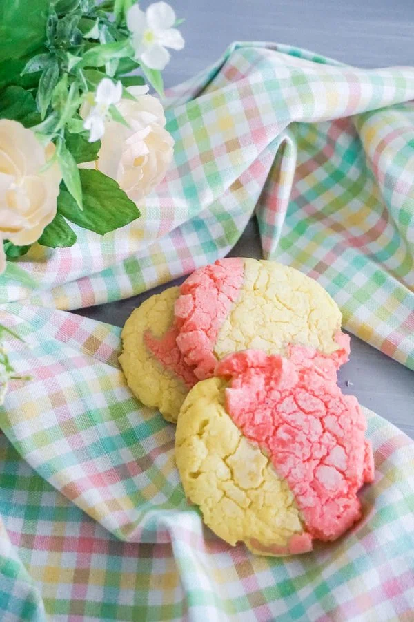 Lemon Strawberry Crinkle Cookies cover