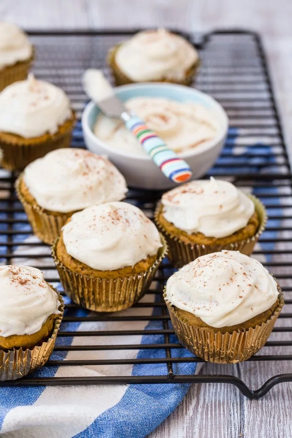 Pumpkin Muffins with Cream Cheese Frosting cover