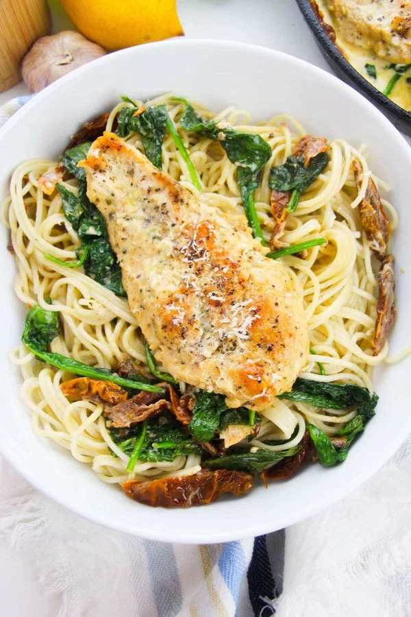 Creamy Tuscan Chicken Pasta cover