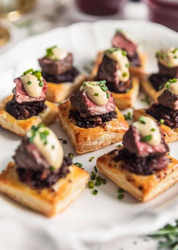 Beef Wellington Bites with Dijon Sauce cover