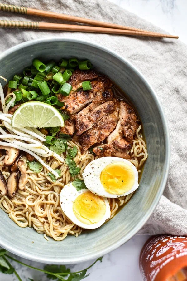 Simple Shiitake Mushroom Chicken Ramen cover