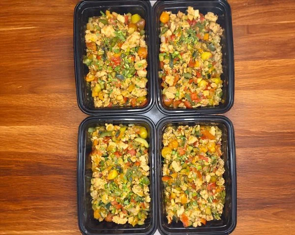 Healthy Turkey & Vegetable Skillet Meal Prep cover