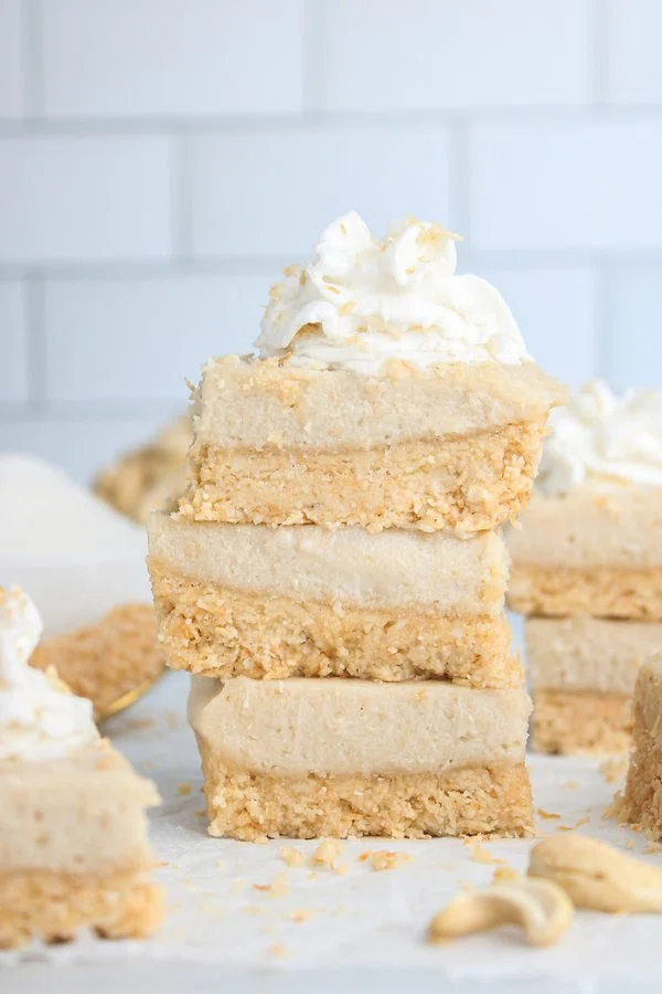 Vegan Coconut Cheesecake Bars cover