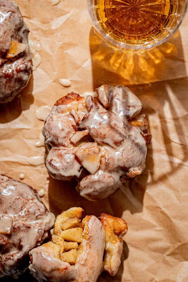 Boozy Bourbon Apple Fritters cover