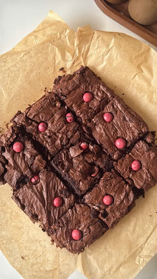 M&M’s Valentines Brownies cover