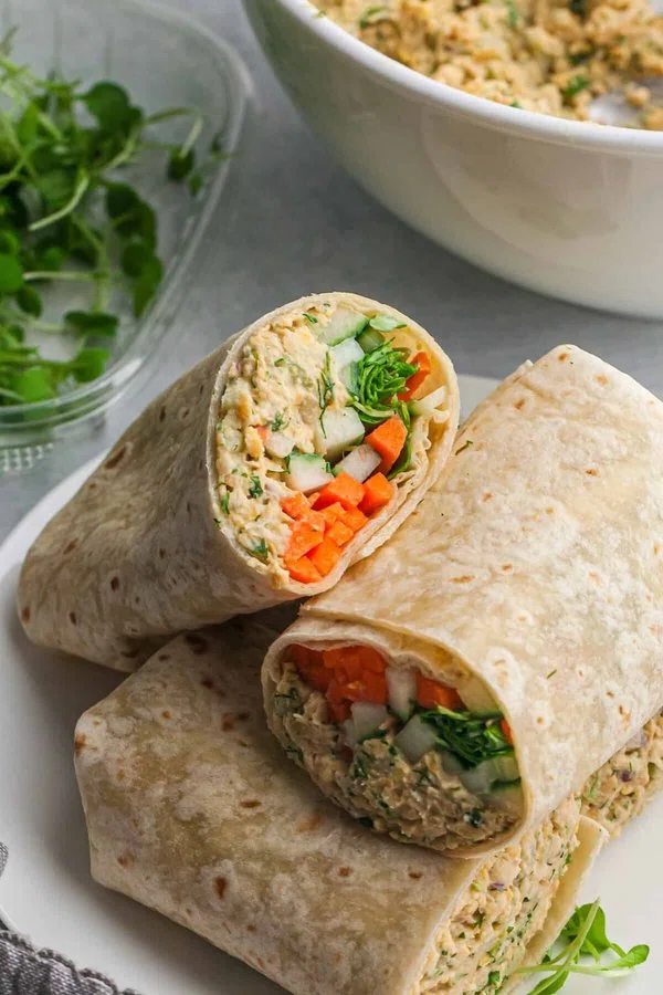 Smashed Chickpea Salad (wrap or sandwich) cover