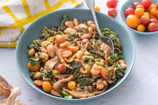 White Bean, Shiitake and Vegetable Bowl cover