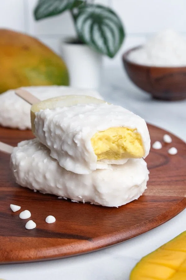 Mango Coconut Vegan Ice Cream Bars cover