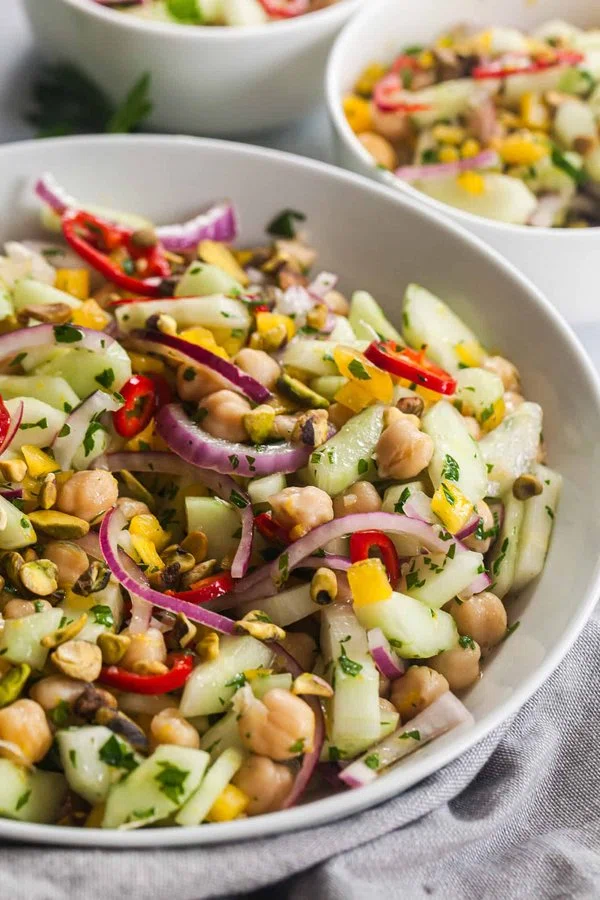 Cucumber and Chickpea Salad cover