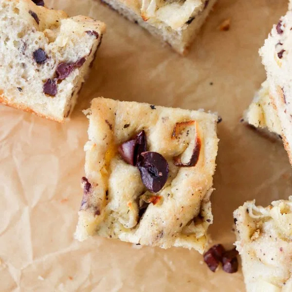 Shallot Black Olive Focaccia Bread cover