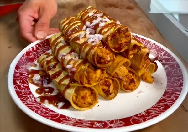 High Protein BBQ Chicken Taquitos cover