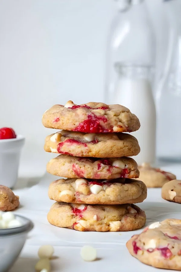 Raspberry White Chocolate Cookies cover