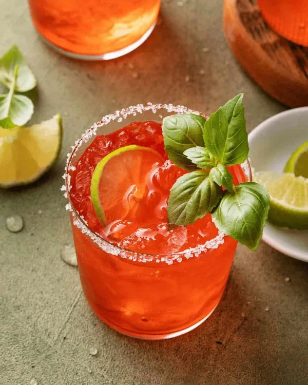 Strawberry Basil Margarita cover