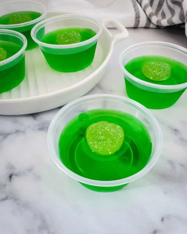 Sour Apple Green Jello Shots cover