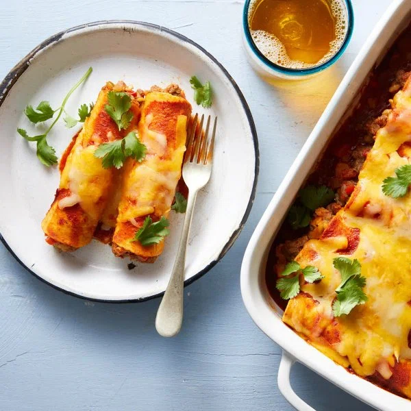 Easy Ground Beef Enchiladas cover