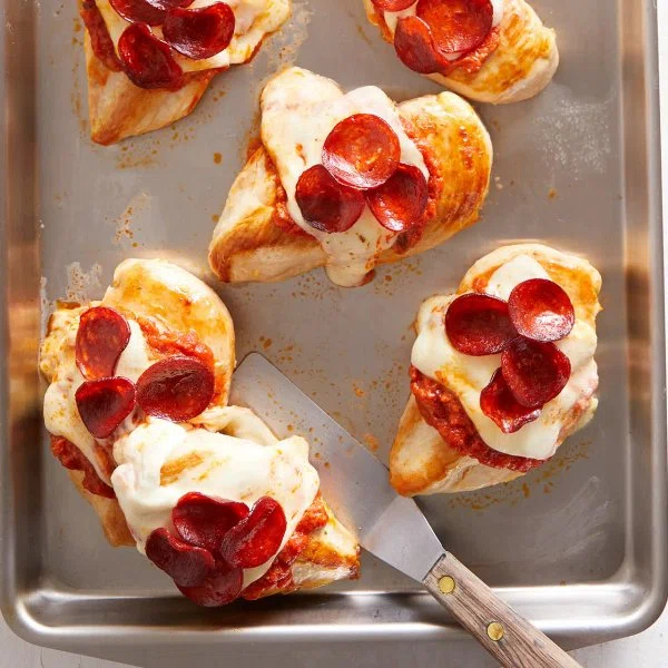 Sheet Pan Pizza Chicken cover