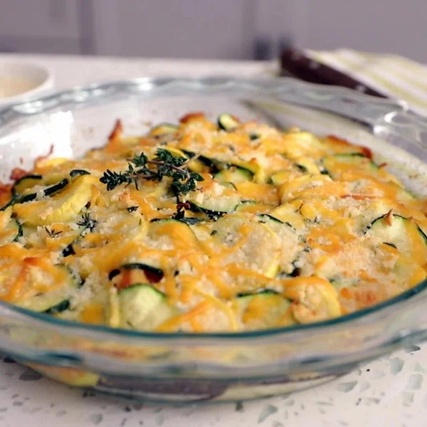 Farmer's Market Vegetable Bake with Sharp Cheddar and Parmesan cover