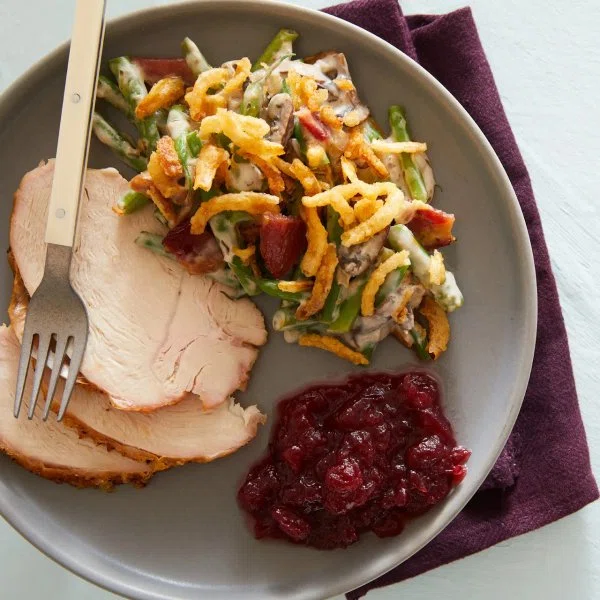 Bacon Green Bean Casserole cover