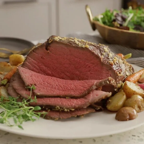Keto Garlic Butter Roast Beef cover