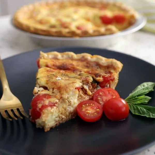 Caprese Quiche cover