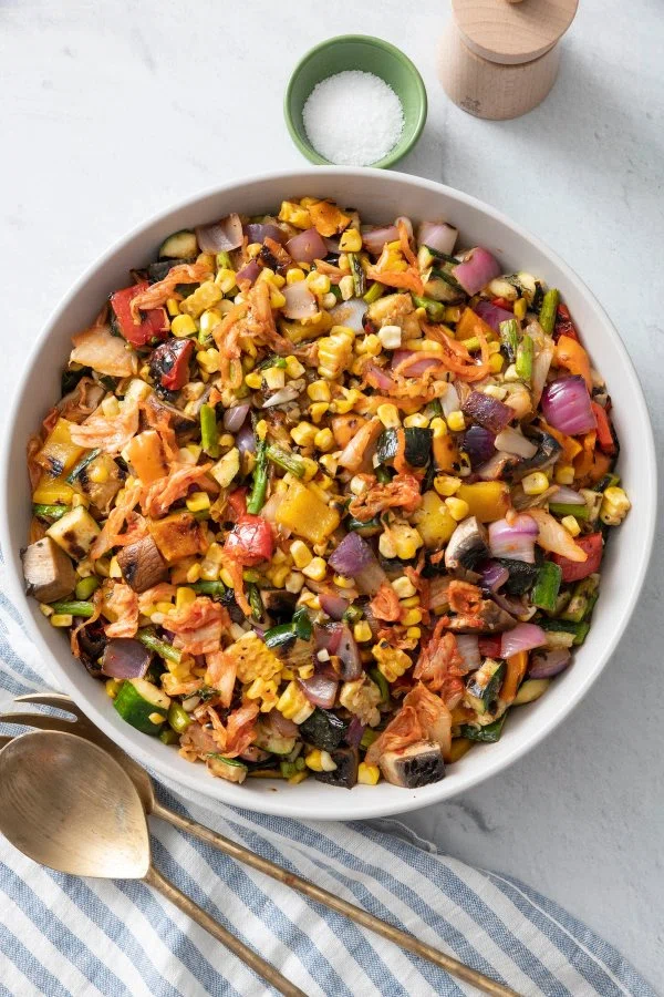 Grilled Vegetable Kimchi Salad cover