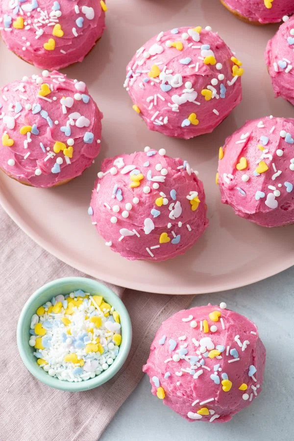 Dye-Free Pink Cupcakes for Valentine’s Day cover