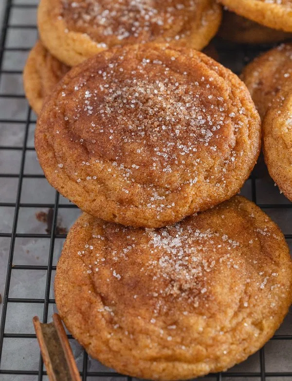 Brown Butter Pumpkin Snickerdoodle Cookies cover